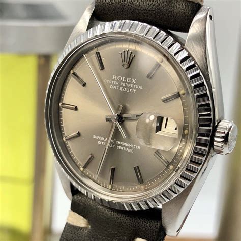 rolex datejust 1603 grey sigma dial|Rolex Datejust 1603 / Grey Sigma Dial / With Box / Jubilee / for .